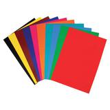 Набор цв. картона А4 10л. 10цв. Хатбер 10Кц4л лакированный