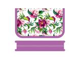 Пенал Пчелка 1 отделение 200х130 ПО 042 Цветы на белом