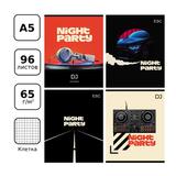 Тетрадь  96л. BG А5 скрепка Night party 11113