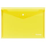 Папка конверт с кнопкой "Berlingo" А4 200 мкм EFb 04105 желтый