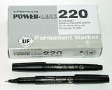 Маркер перм. "Line plus" 0,5мм 220UF черный