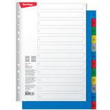 Разделитель лист.пластик. А4 цифр.1-12 Berlingo 04080