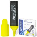 Текстовыделитель "Brauberg" 5мм 150389 желтый