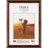 Рамка д/фото 21*30 пластик орех темный 222163