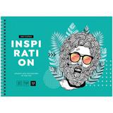 Альбом для эскизов А4 40л. 160г/м2 скетчбук 36873 гребень