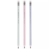 Карандаш пласт. "Meshu" HB трехгранный с ластиком