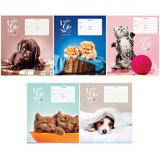 Тетрадь  12л. косая линия "Спейс" 22922 Питомцы I really like