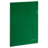 Папка-уголок "Brauberg" 0,15мм 221704 зеленый