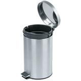 Корзина метал. напольная 12л с крышкой 232261