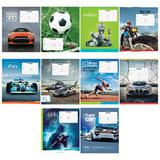 Тетрадь  12л. косая линия "Спейс" 22952 Микс для мальчиков