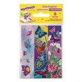 Закладка для книг магнитная набор 6 шт. 129616 Бабочки