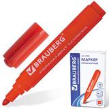 Маркер перм. "Brauberg" 3мм 150302 красный