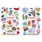 Альбом для эскизов А5 40л. скетчбук 100г/м2 40Б5