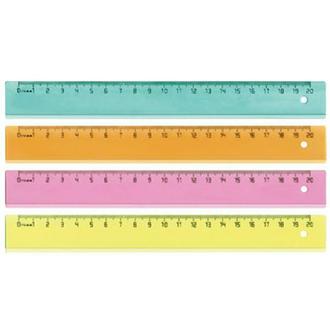Линейка пластм. 20см "Стамм" ЛН10/11/12/13/14/15
