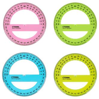 Транспортир 10см Стамм ТР41 360гр.