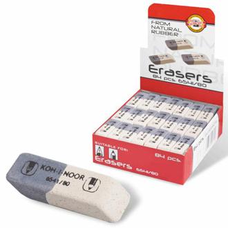 Ластик K-I-N 6541/80 белый с серым (чернила, тушь) 41х14х8