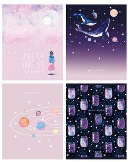 Тетрадь  60л. BG А5 клетка Волшебный космос 9839