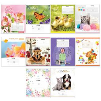 Тетрадь  24л. линия "Спейс" 17891 Микс для девочек