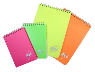 Блокнот 64л. А6 "Neo" спир.верх. пластик СБ