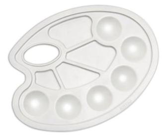 Палитра пл/м "Эллипс" ПА01 Стамм белая