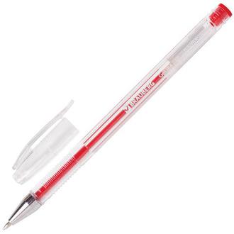 Ручка гелевая "Brauberg" 0,35мм Jet 141020 красный