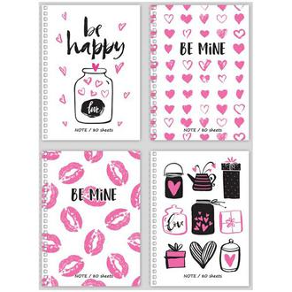 Зап. книжка BG 80л А6 на гребне 9570