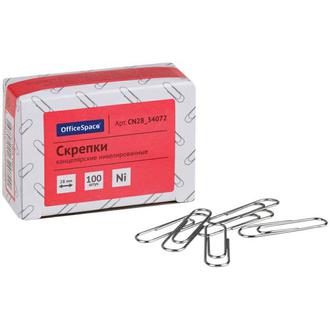 Скрепки 28мм Спейс никел. 34072