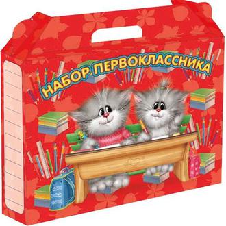 Набор первоклассника коробка 250*380 ламин. гофрокартон 8080603 красная