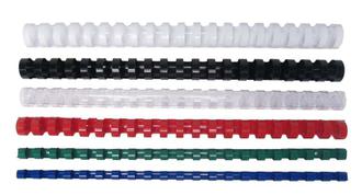 Пружина для переплета пластиковая 16мм красная "Binding" 130л.