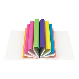 Набор цв. бум. А4  8л. 8цв. Мульти 18877 мелованная флуоресцентная односторонняя