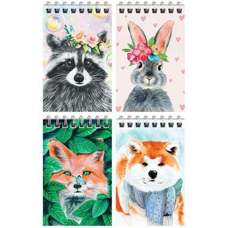 Блокнот 40л. А7 Спейс гребень ассорти