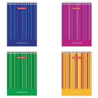 Блокнот 40л. А6 "Brauberg" спир.верх. 129822