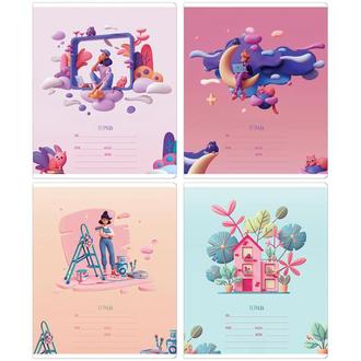 Тетрадь  18л. клетка "Meshu" 30887