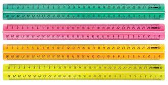 Линейка пластм. 30см "Стамм" ЛН42/43/44/45 с держателем