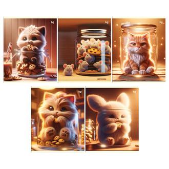 Тетрадь  48л. BG А5 клетка В банке 61089