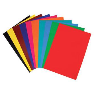 Набор цв. картона А4 10л. 10цв. Хатбер 10Кц4л лакированный