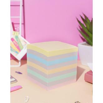 Блок д/зап. "Attache" 9*9*9 цветной 605144 непроклеенный