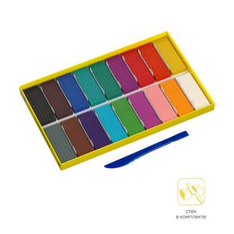 Пластилин 18цв. Гамма 280047 Юный художник 252гр. со стеком