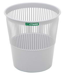 Корзина д/бумаг "Стамм" 18л КР02 сетчатая серый