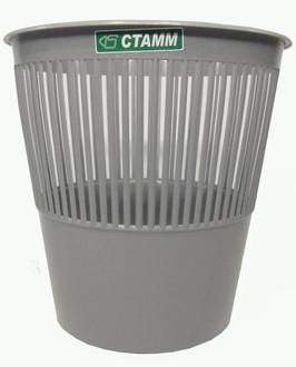 Корзина д/бумаг "Стамм"  9л КР22 сетчатая серый