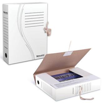 Папка архивная картон  75мм 124850/158550 на завязках 260*325*75