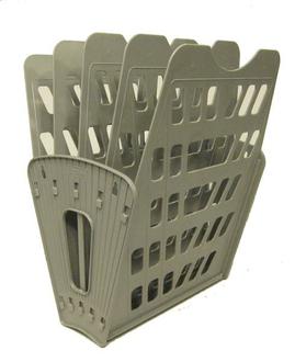 Подставка д/бумаг Веер "Стамм" 5 секц. ЛТ90 серый