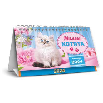 Календарь-домик 2024г. 192*132 Милые котята КДБ 24 014
