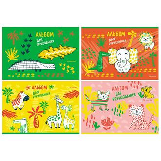 Альбом для рисования 16л. BG ассорти