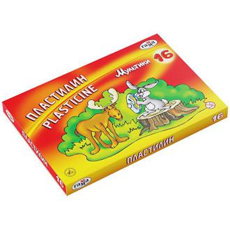 Пластилин 16цв. Гамма 280027 Мультики 320гр. со стеком