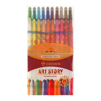 Карандаши восковые 20цв. "Crown" TP-2000
