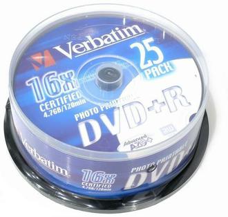 Диск DVD-R Bulk 4.7Gb 16х 25шт./уп.