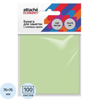 Липкий блок   76*76 100л. Attache 100л. 1407986 зеленый