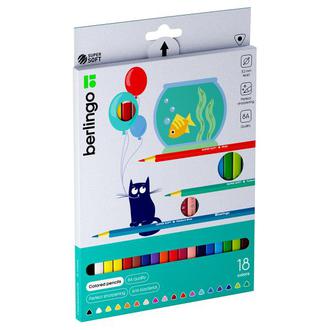 Карандаши "Berlingo" 18цв. SS00518 трехгранные
