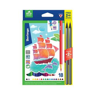 Карандаши "Berlingo" 18цв. CP 02918 трехгранные пластиковые